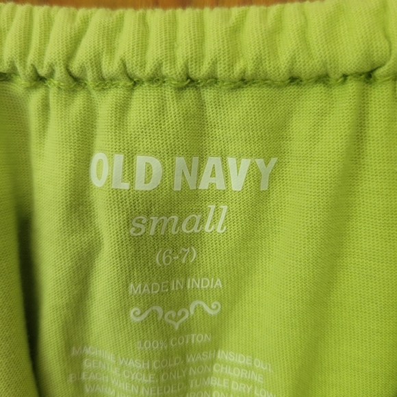 Old Navy lime green eyelet lace ruffle dress 6 7 6-7 - Picture 6 of 6